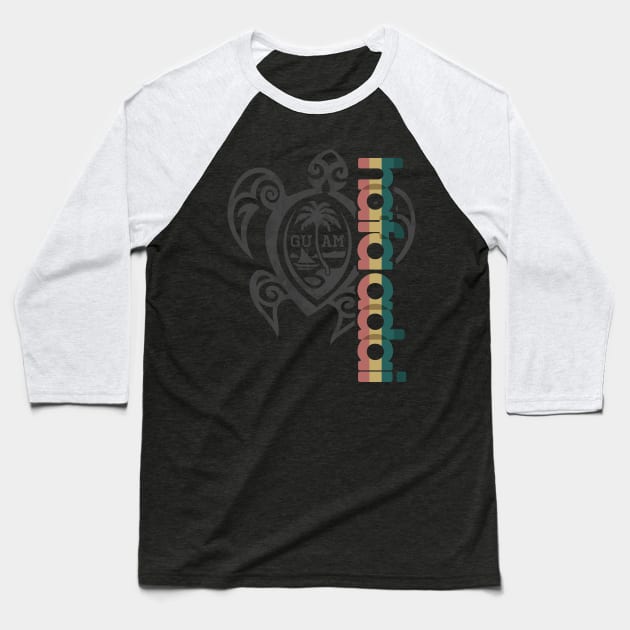 GUAM Hafa Adai Islander Turtle Baseball T-Shirt by THE LOCAL FABRIC